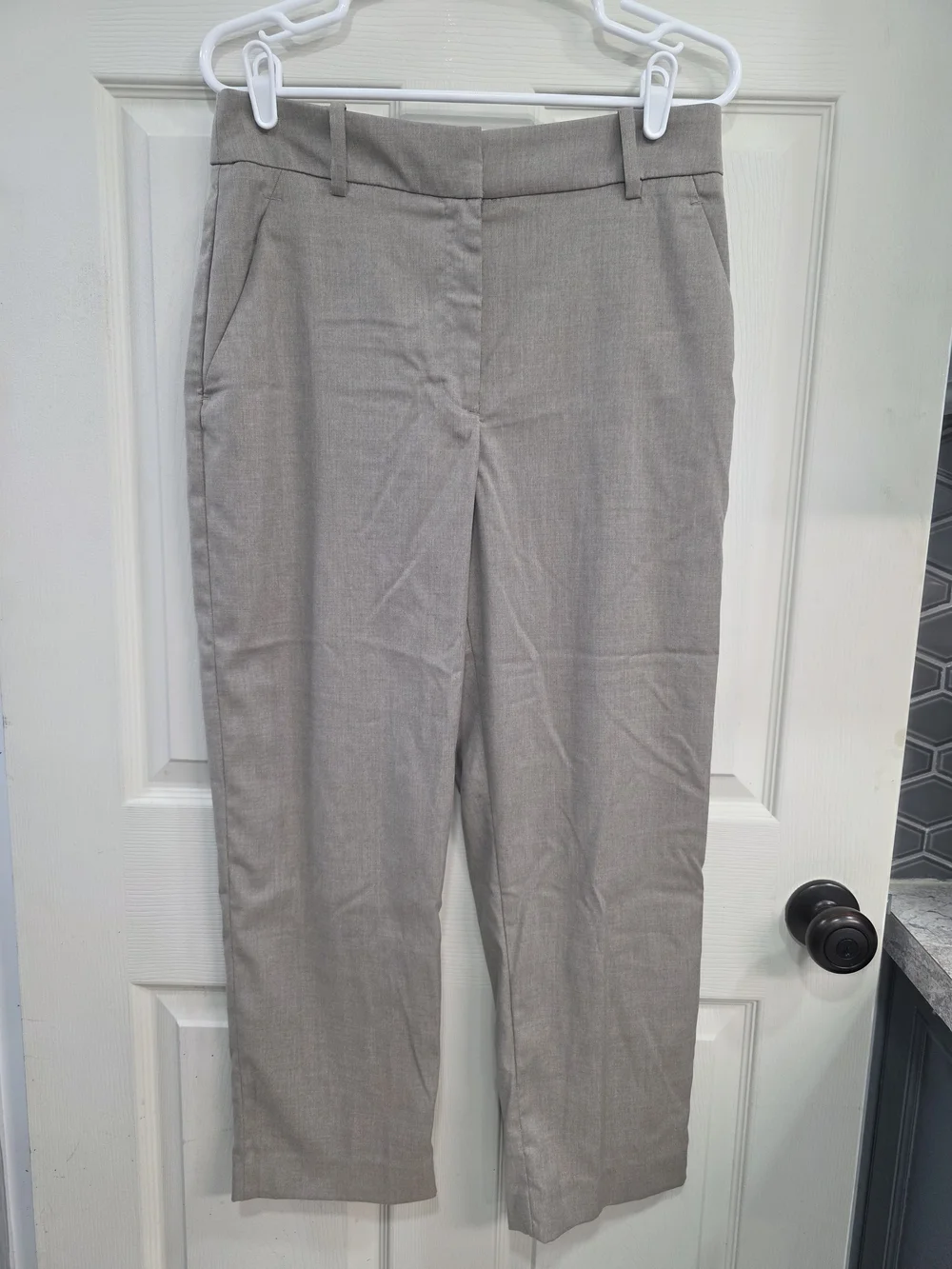 H&M Taupe Women's Straight-Leg Pants